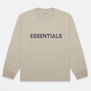 FEAR OF GOD ESSENTIALS - Tan Long Sleeve size S